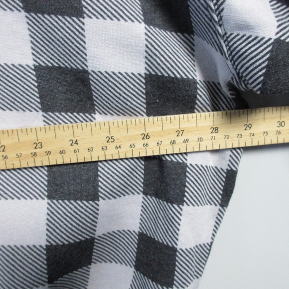 PINK Victoria's Secret Sweatshirt Women XL Buffalo Plaid Oversized Lounge 398 - Picture 9 of 11